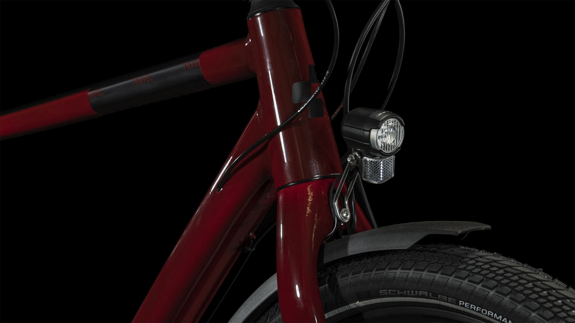 TRAVEL MIRRORRED/BLACK