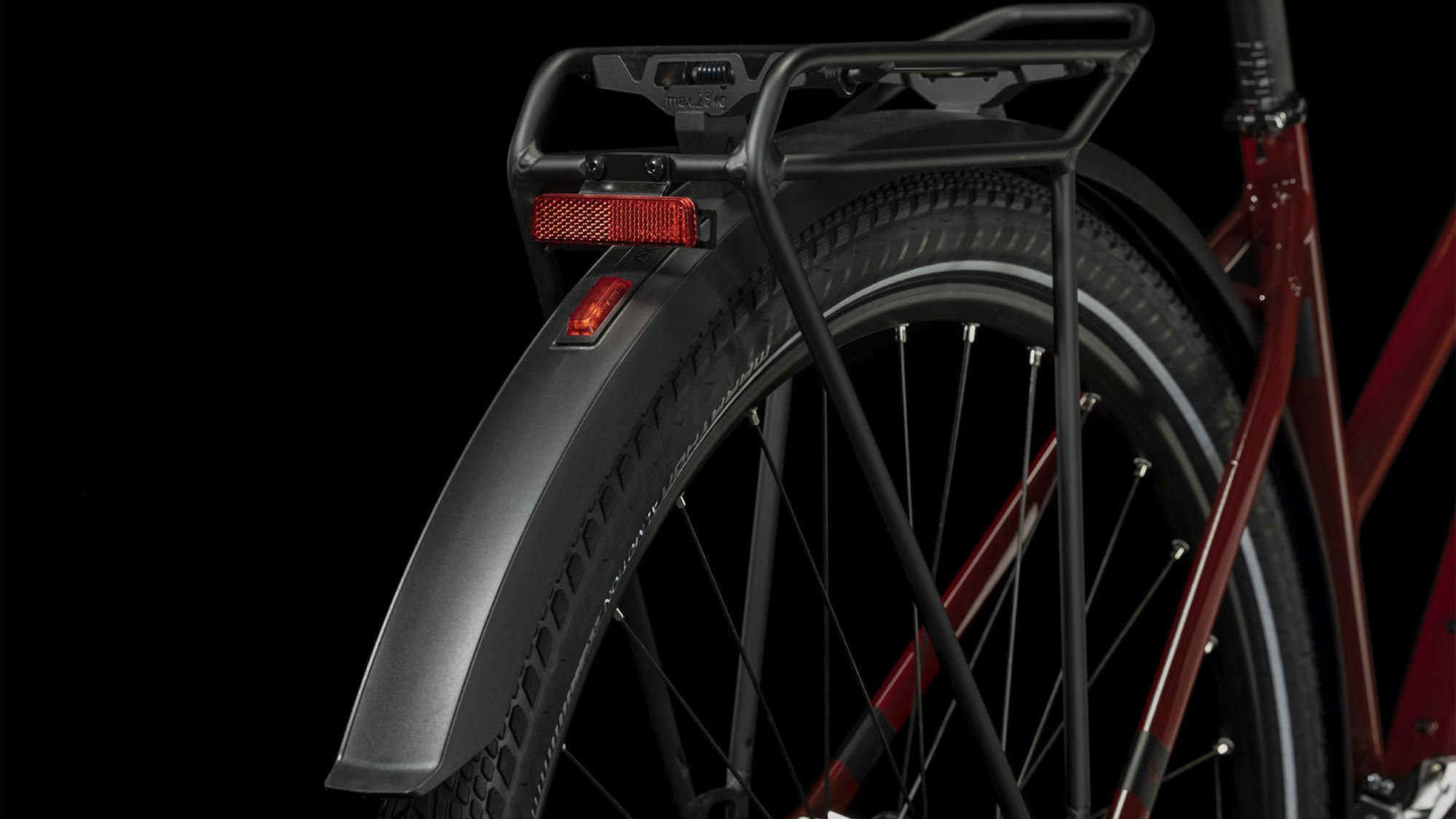 TRAVEL MIRRORRED/BLACK